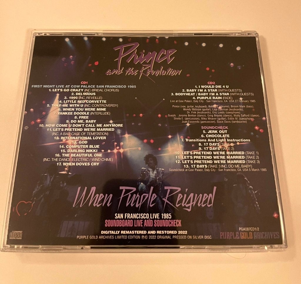 PRINCE - SAN FRANCISCO LIVE 1985 (2CD), Pop, Speciale editie, Ophalen of Verzenden, Live-album