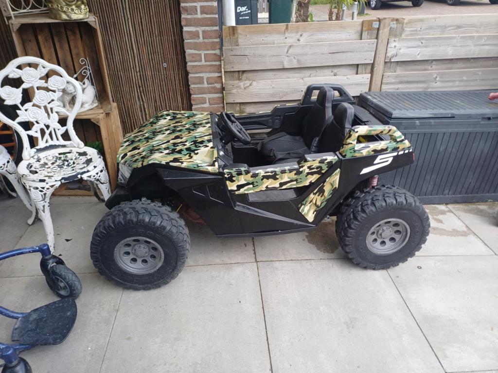 24V Buggy High Speed 4x4 - 2 persoons - Camouflage, Ophalen of Verzenden