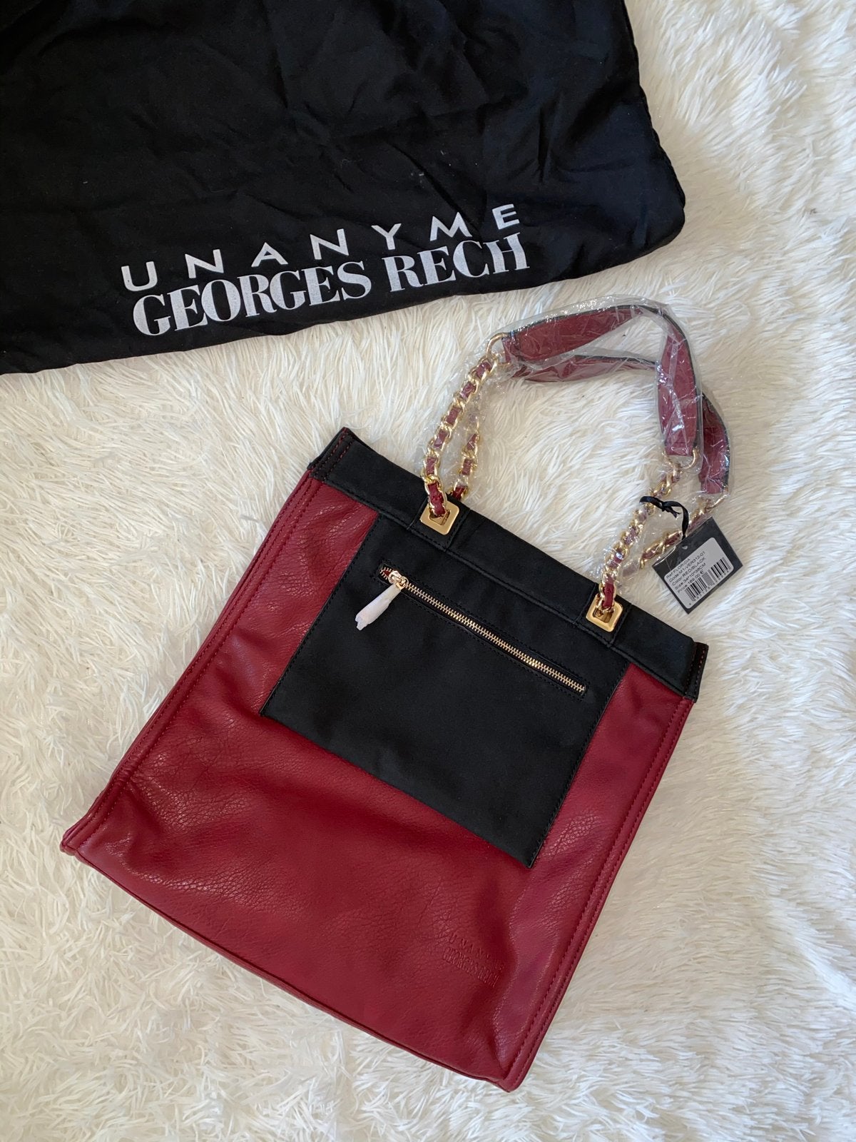 Georges Rech Unanym Shopper Tas Rood Zwart Nieuw, Ophalen of Verzenden, Nieuw, Rood, Shopper