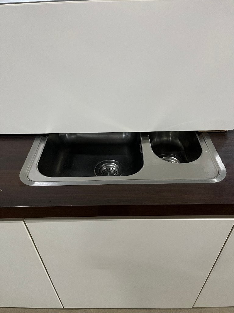 Keuken Compleet met APP 120Keukens op voorraad Nr. 2972, Ophalen, Dubbelwandige keuken, Met kookeiland