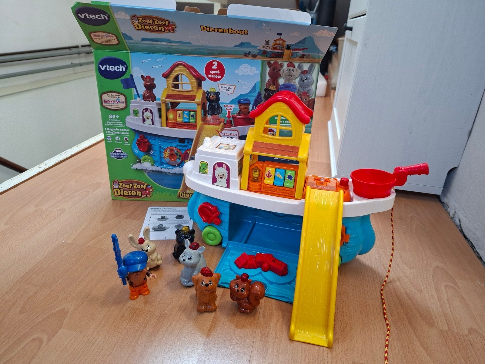 VTech Zoef Zoef Dierenboot, Kinderen en Baby's, Speelgoed | Vtech, Ophalen of Verzenden, Zo goed als nieuw, 6 maanden tot 2 jaar