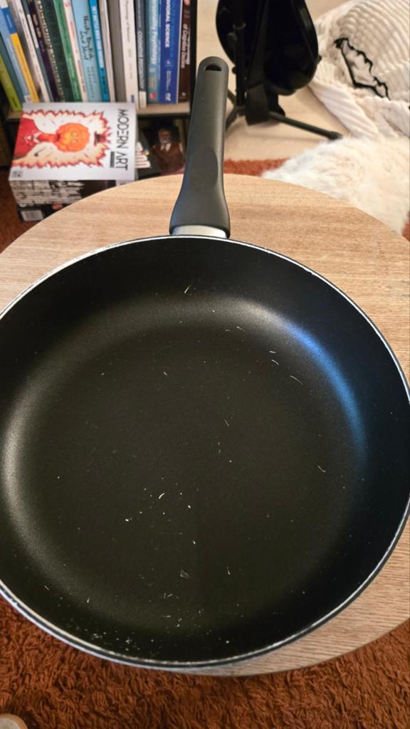BK Koekenpan 24 cm - Gebruikt, Ophalen of Verzenden, Gebruikt, Koekenpan of Braadpan