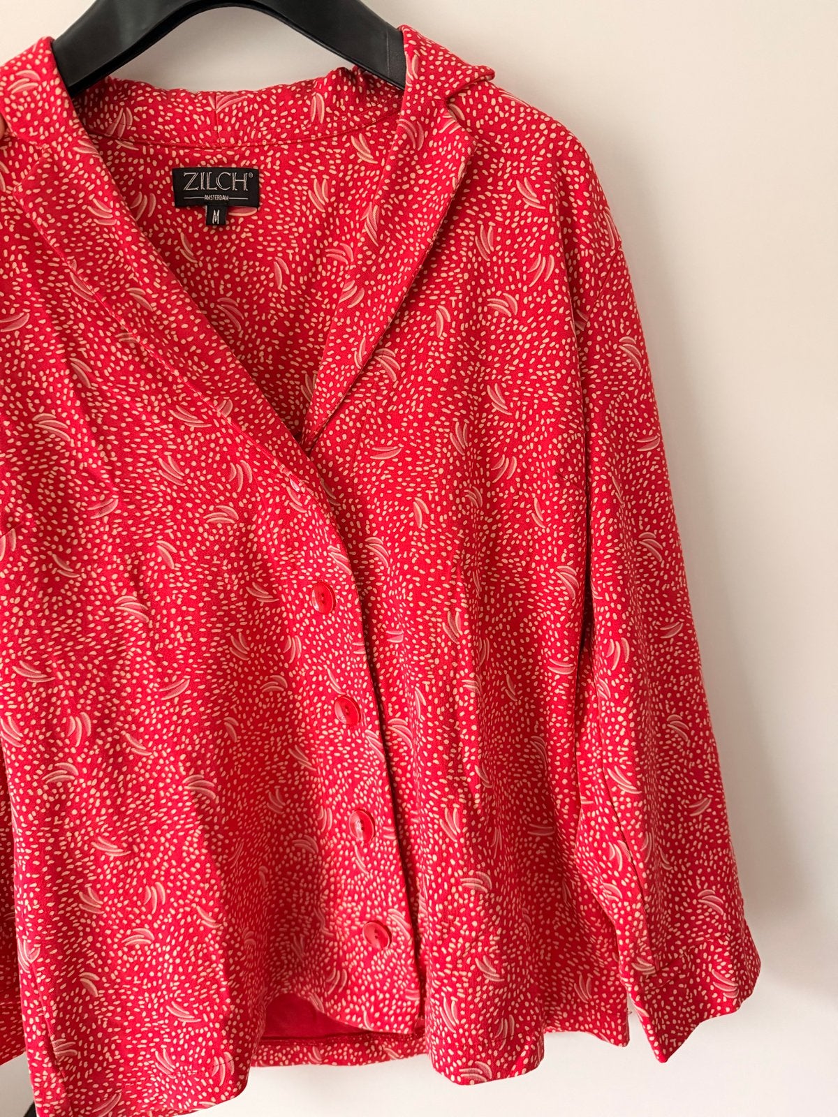 Zilch blouse koraalrood met print | maat M, Ophalen of Verzenden, Nieuw, Maat 38/40 (M), Rood
