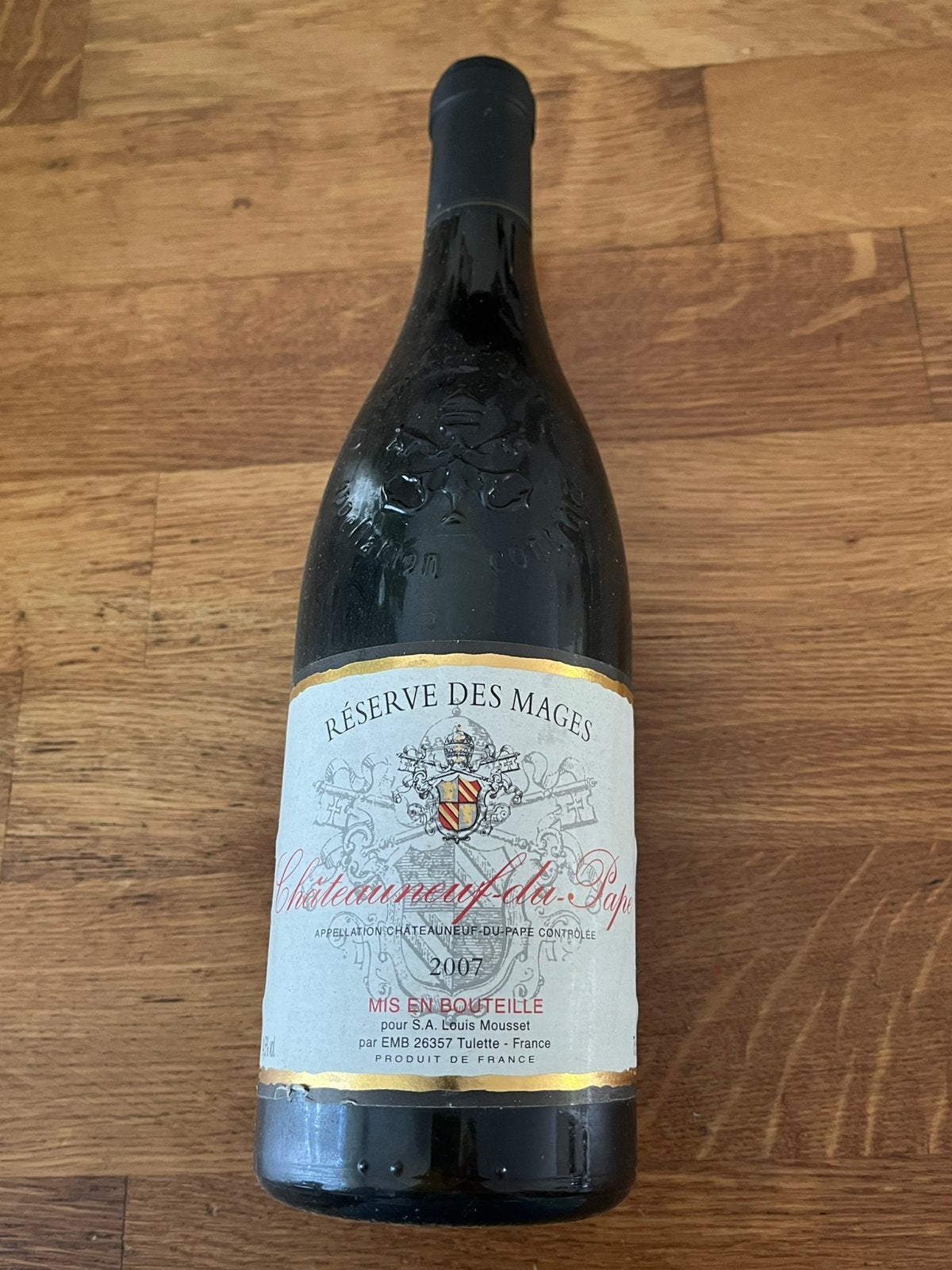 Chateauneuf du Pape  2007, Ophalen of Verzenden, Frankrijk, Rode wijn