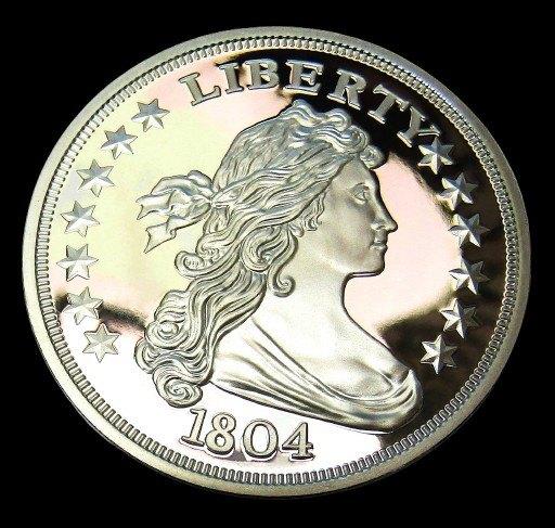 *1804 - USA - Dexter Silver Dollar Proof met Certificaat  **, Postzegels en Munten, Verzenden, Noord-Amerika, Losse munt, Zilver