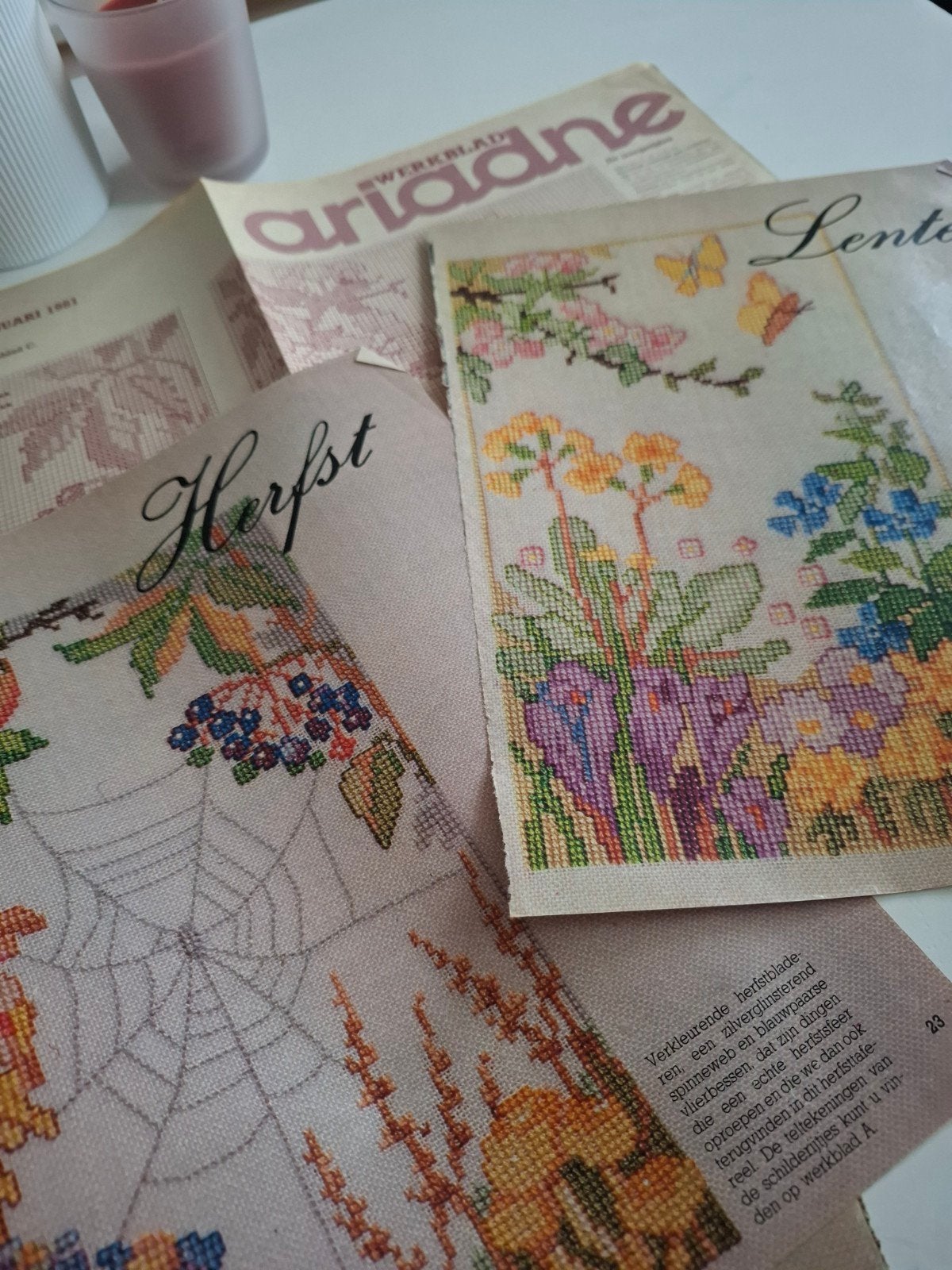 patronen herfst winter lente en zomer, Ophalen, Nieuw, Handborduren, Patroon