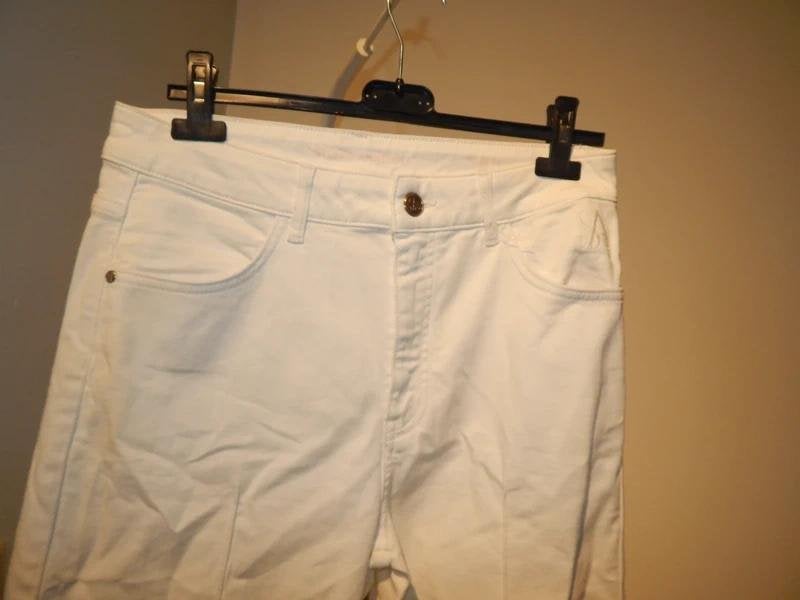 Studio Anneloes witte broek wide leg gouden merk knopenS, Studio Anneloes, Verzenden, Wit, Zo goed als nieuw