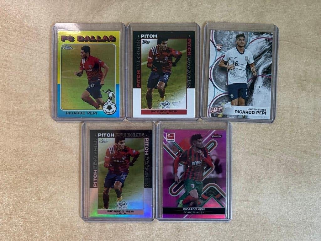 Ricardo Pepi PSV Rookie Lot Panini Topps Investering, Ophalen of Verzenden, Zo goed als nieuw, PSV, Spelerskaart