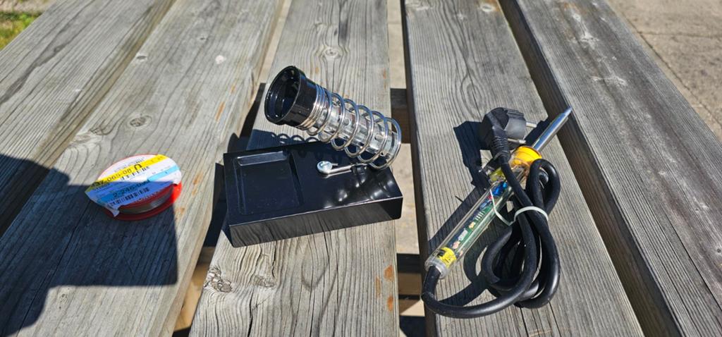 Soldeerbout set 60W met houder en looddraad - Nieuw!, Ophalen