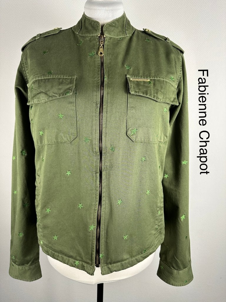 Fabienne Chapot Spijkerjas  (mt: 42) 8,3/9310, Kleding | Dames, Jassen | Zomer, Zo goed als nieuw, Maat 42/44 (L), Blauw, Ophalen of Verzenden