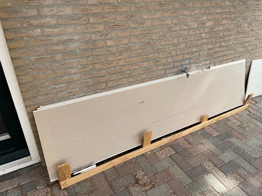 Gipsplaten 12mm dik - diverse lengtes, Doe-het-zelf en Verbouw, Platen en Panelen, Ophalen, Gebruikt, Overige materialen, Minder dan 20 mm