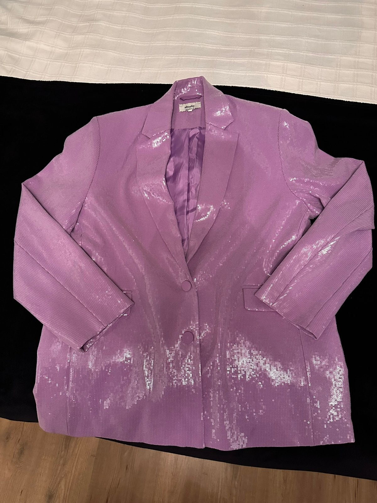 Oversized blazer met pailletten van Shoeby, Kleding | Dames, Ophalen of Verzenden, Zo goed als nieuw, Maat 46/48 (XL) of groter