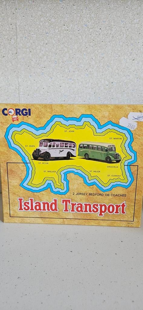 Corgi Island Transport 2 Jersey Bedford OB Coaches, Hobby en Vrije tijd, Modelauto's | 1:50, Ophalen of Verzenden, Nieuw, Bus of Vrachtwagen