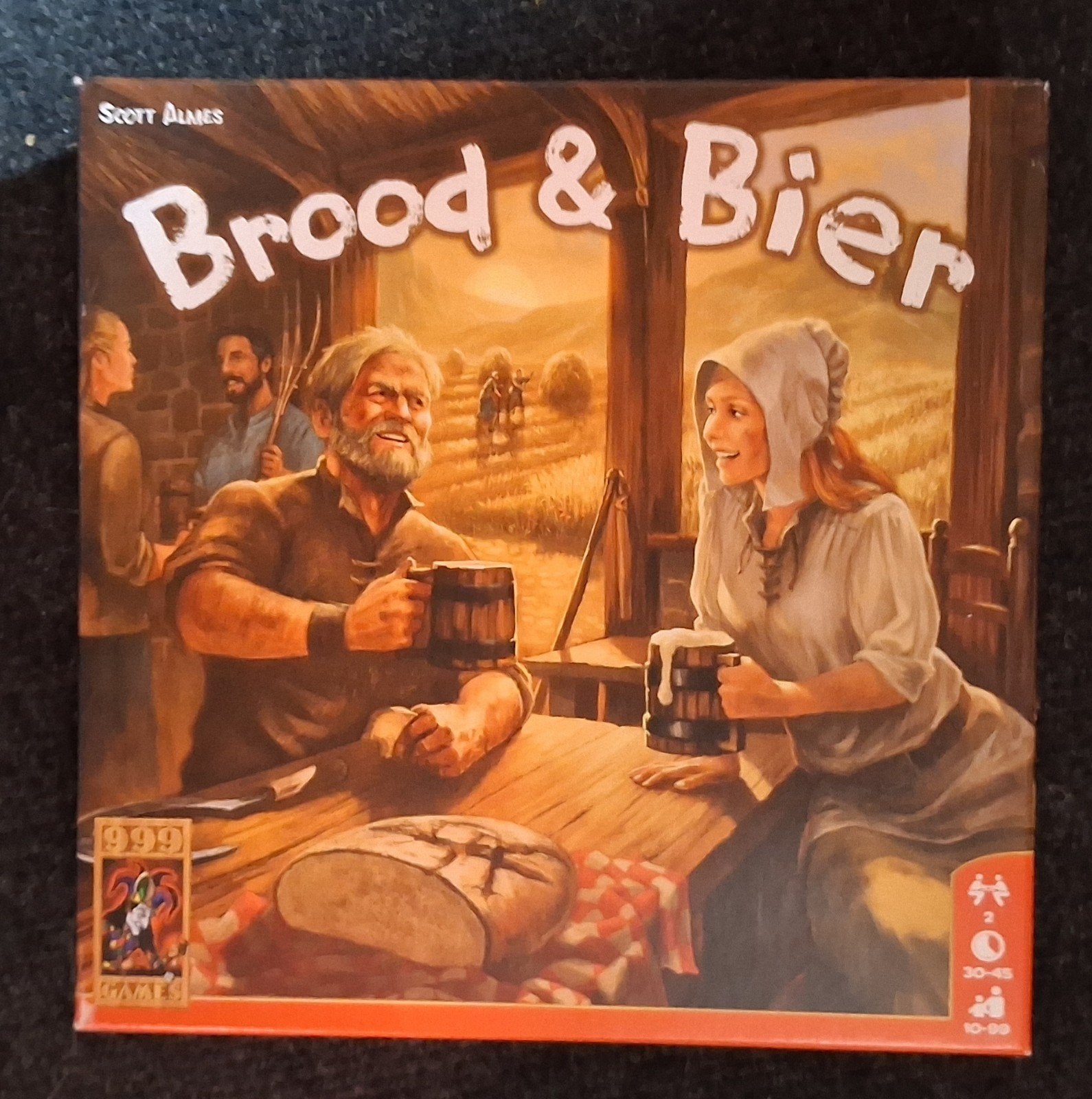Brood & Bier Bordspel - Zo goed als nieuw, Een of twee spelers, Ophalen of Verzenden, Zo goed als nieuw, 999 Games