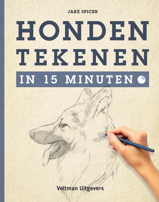 Jake Spicer  -  Honden Tekenen in 15 Minuten, Boeken, Ophalen of Verzenden, Zo goed als nieuw, Tekenen en Schilderen