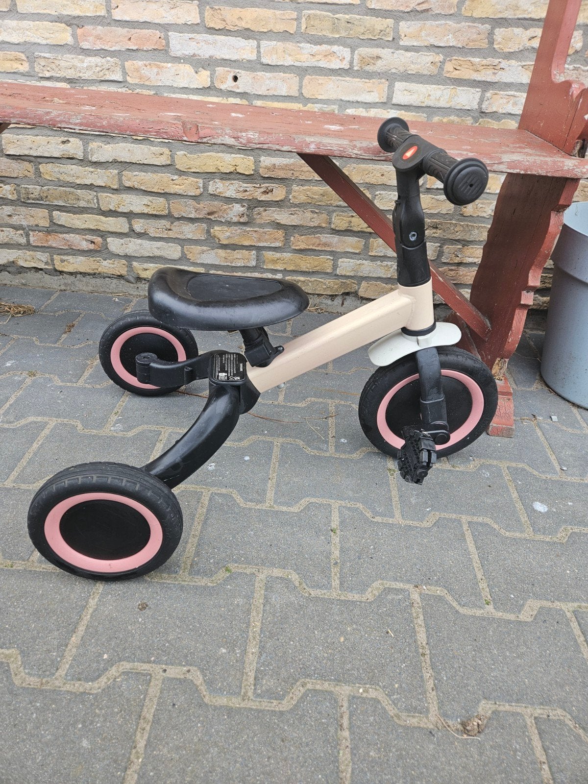 Topmark 2-in-1 fietsje: driewieler en loopfiets, Ophalen, Gebruikt