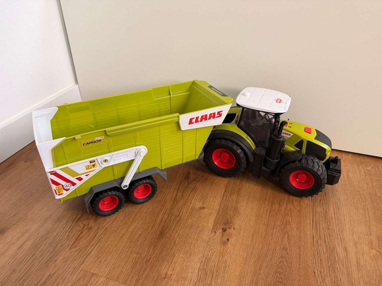 Claas tractor met aanhanger - Speelgoed, Ophalen of Verzenden, Zo goed als nieuw