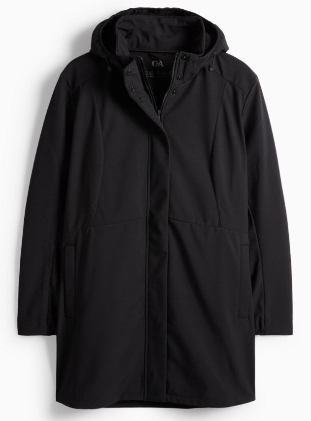 Te Koop: NIEUWE softshell-jas met capuchon, mt. 56, Kleding | Dames, Zwart, Maat 46/48 (XL) of groter, Nieuw, Ophalen of Verzenden