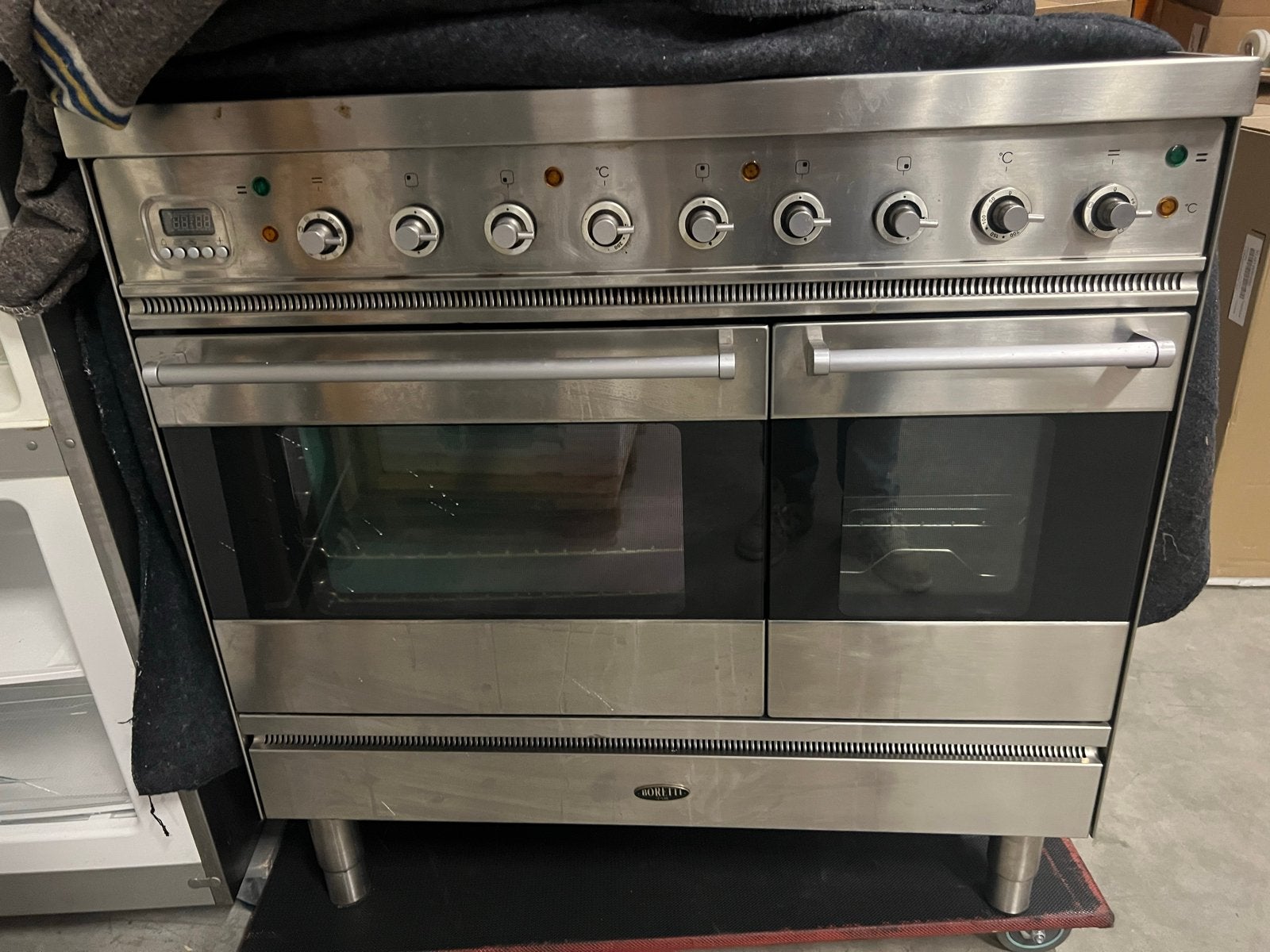Boretti VF94IX Fornuis - Roestvrij staal, Ophalen, Gebruikt, 60 cm of meer, Grill