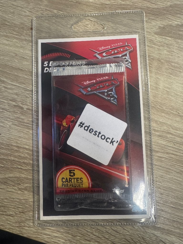 Topps Cars Disney blister, Ophalen of Verzenden, Zo goed als nieuw, Sticker