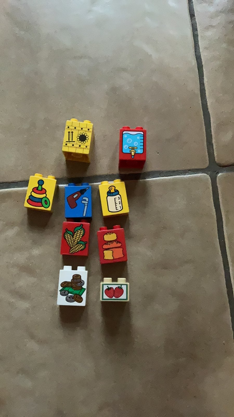Verschillende Duplo blokken met print, Ophalen of Verzenden, Zo goed als nieuw, Losse stenen, Duplo