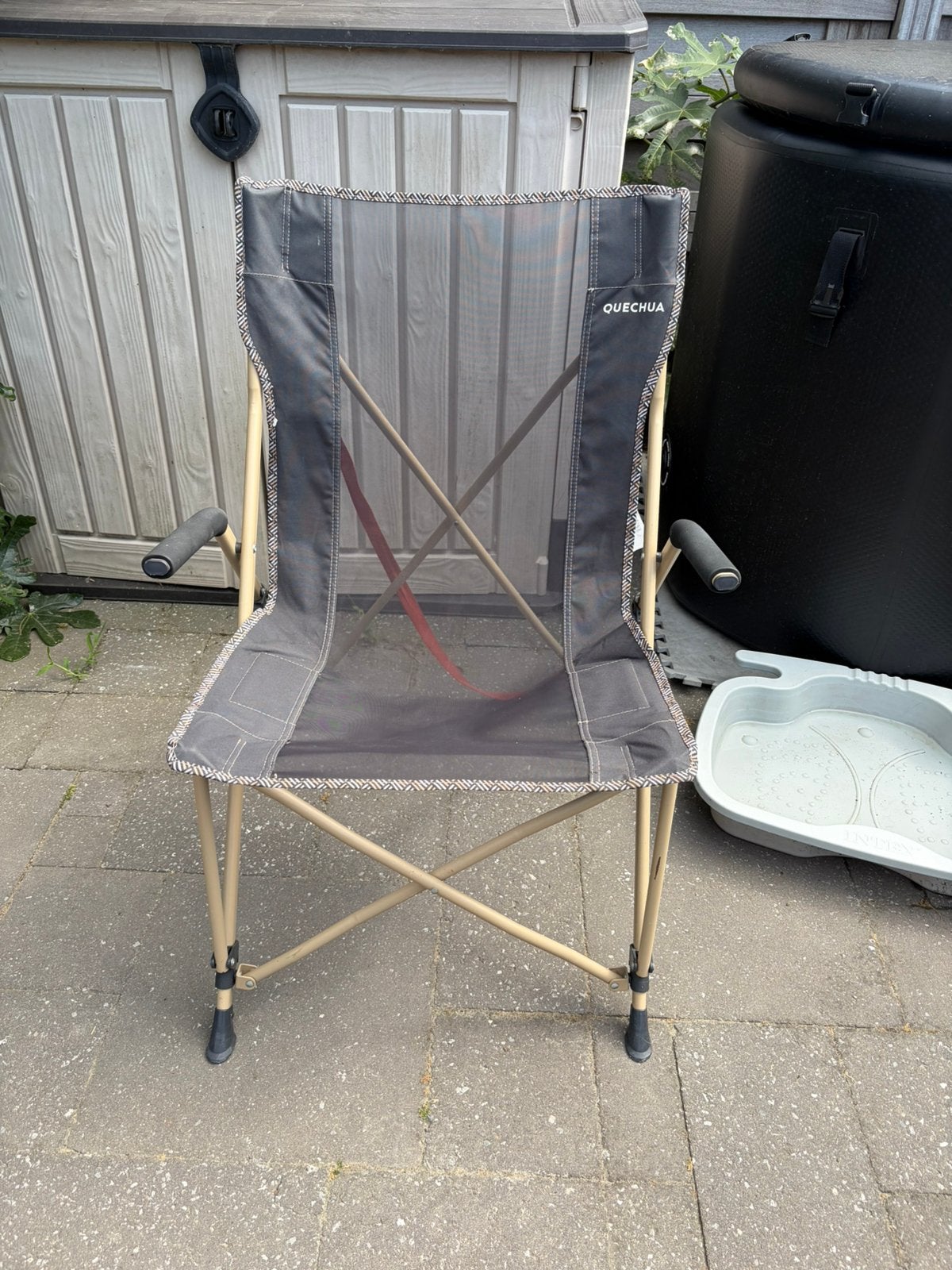 Quechua comfortable sterke camping relax stoel 2 stuks, Ophalen, Zo goed als nieuw, Campingstoel