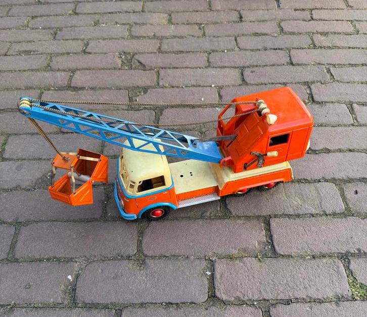 Vintage Speelgoed Gama  Kraanwagen - Jaren '50/'60, Antiek en Kunst, Antiek | Speelgoed, Ophalen
