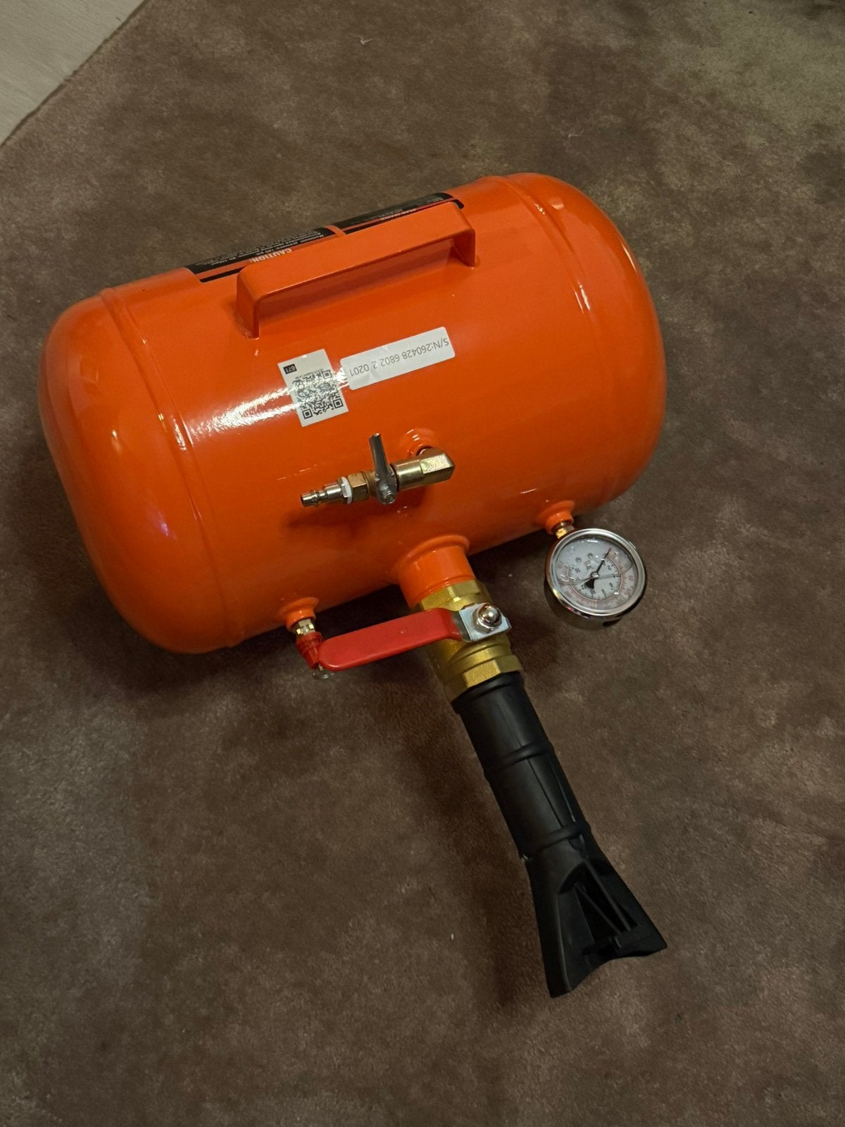 Banden kanon bazooka bead seater airbooster 19L, Doe-het-zelf en Verbouw, Minder dan 25 liter, Ophalen, Zo goed als nieuw, Minder dan 200 liter/min