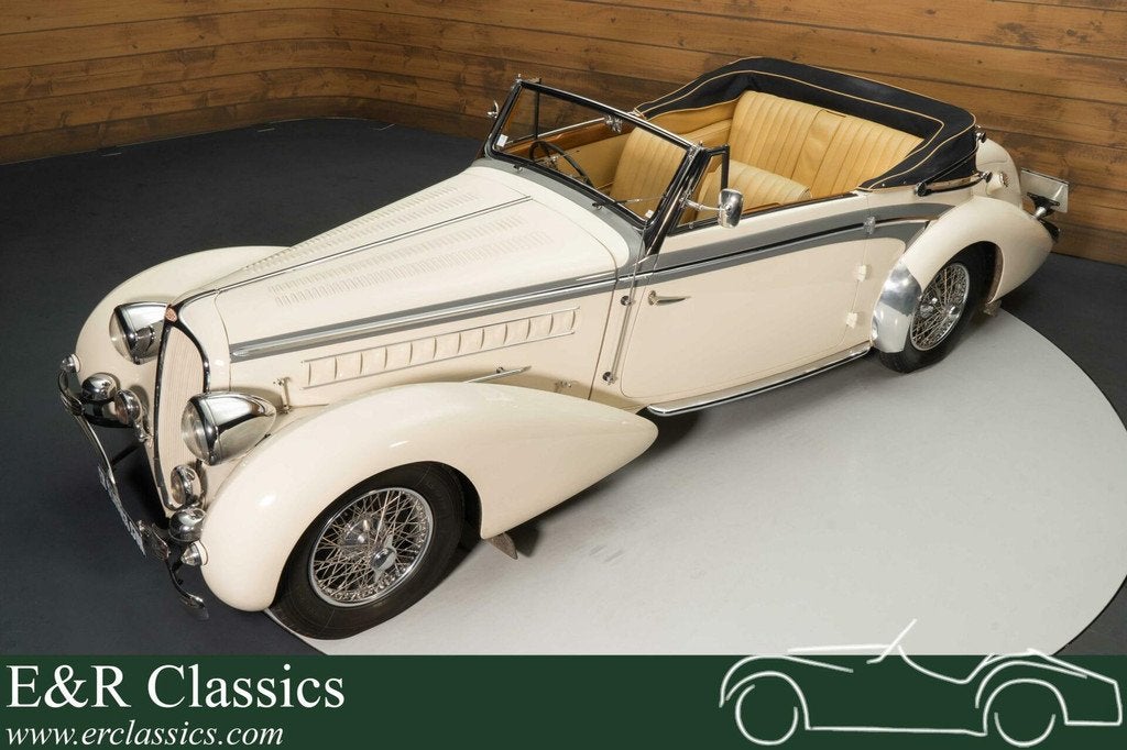 Delahaye 148L by Chapron | Slechts 2 gebouwd | 1939, Auto's, Oldtimers, Overige merken, Achterwielaandrijving, Cabriolet, 4 stoelen