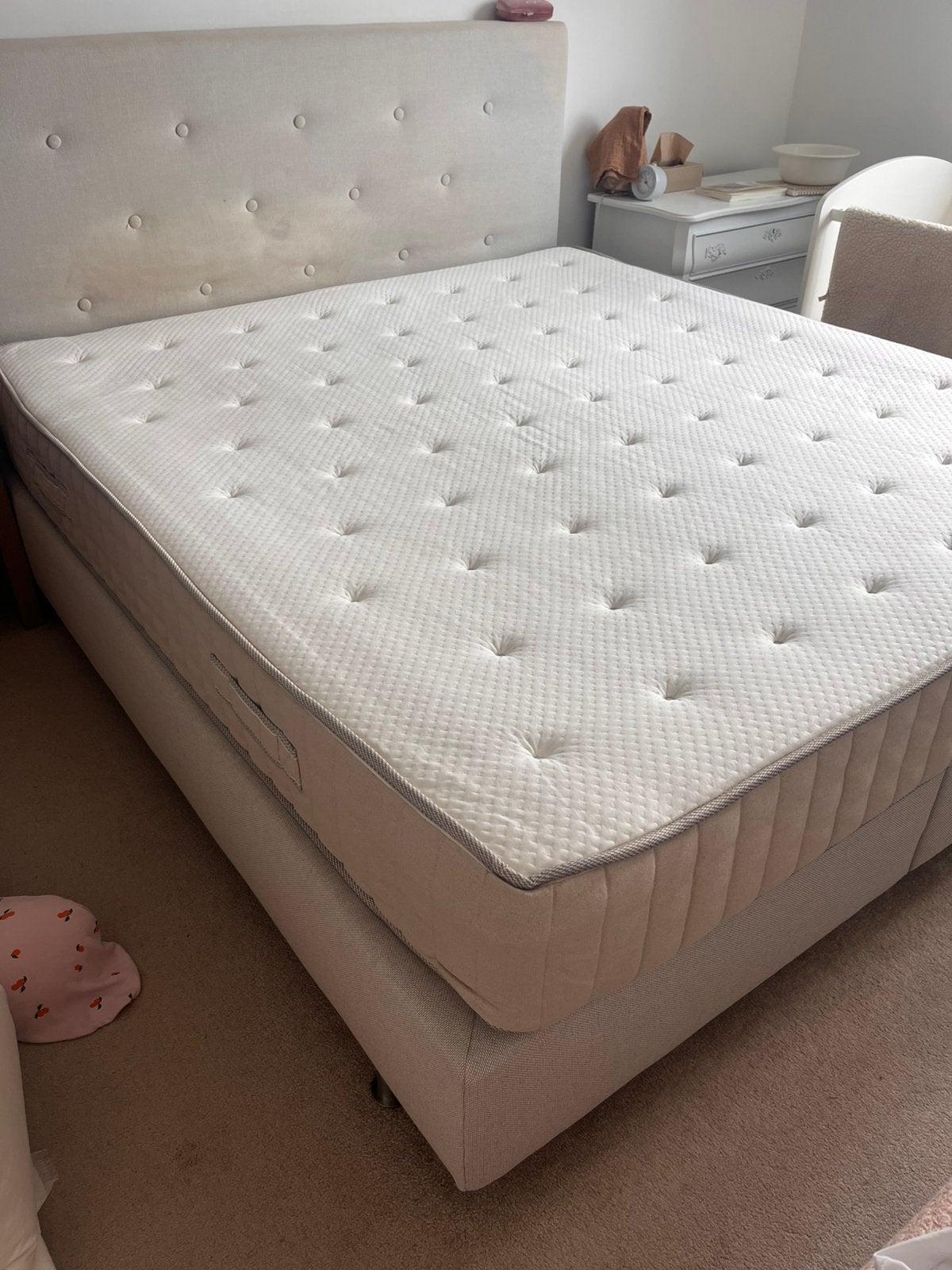 Natuurlijk matras met boxspring, Ophalen, Zo goed als nieuw, Tweepersoons, 180 cm