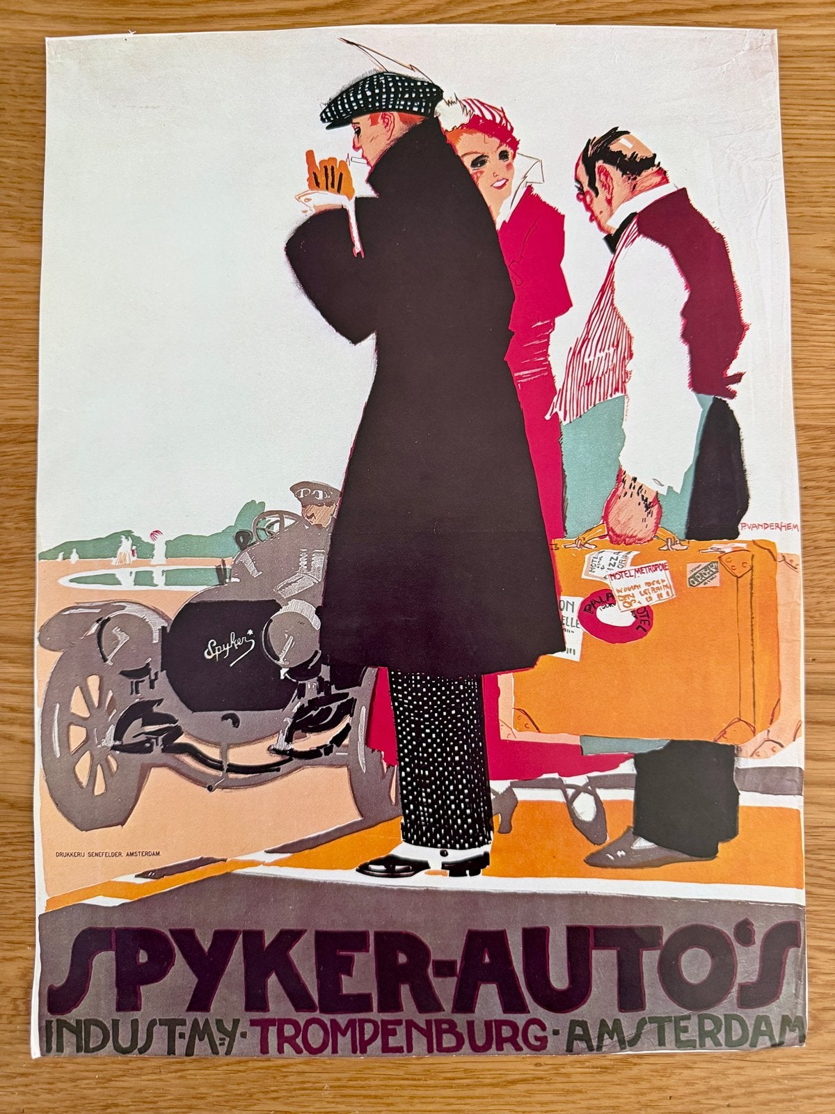 Spyker-Auto's Poster Reproductie - A3 formaat, Verzamelen, Ophalen, Rechthoekig Staand, Nieuw, A1 t/m A3
