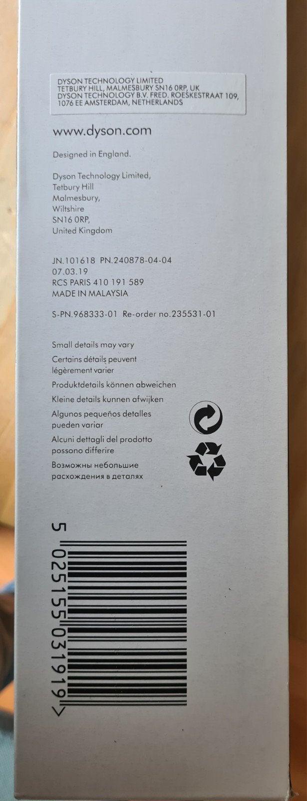 Dyson Car Cleaning Kit - Auto Reinigingsset, Ophalen of Verzenden, Nieuw