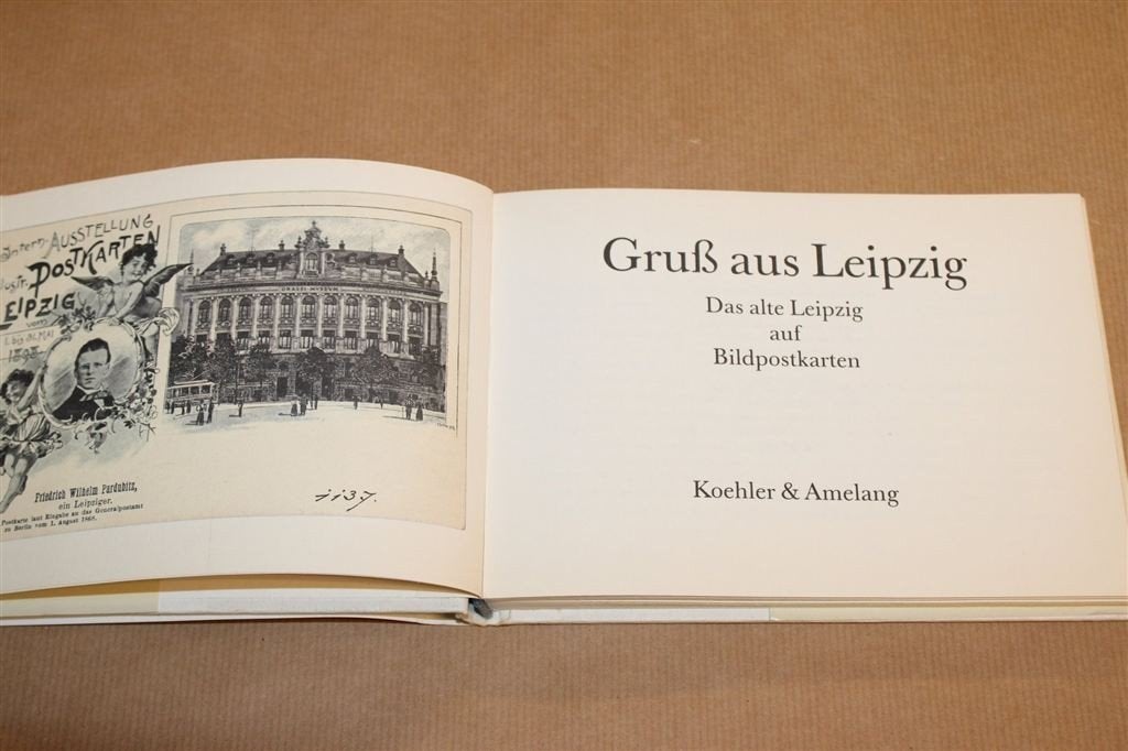 Gruss aus Leipzig — Oud Leipzig op Ansichtkaarten 1990, Ophalen of Verzenden, Gelezen, Europa