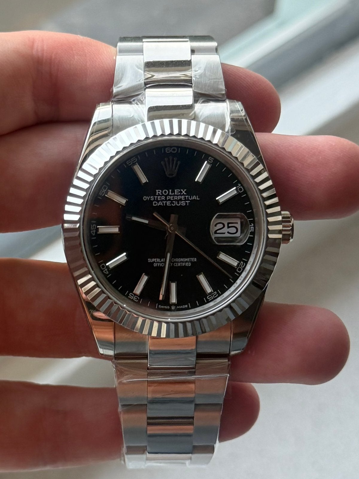 Rolex Datejust 40MM BP Factory Nieuw, Sieraden, Tassen en Uiterlijk, Horloges | Heren, Ophalen, Zo goed als nieuw, Staal, Seiko