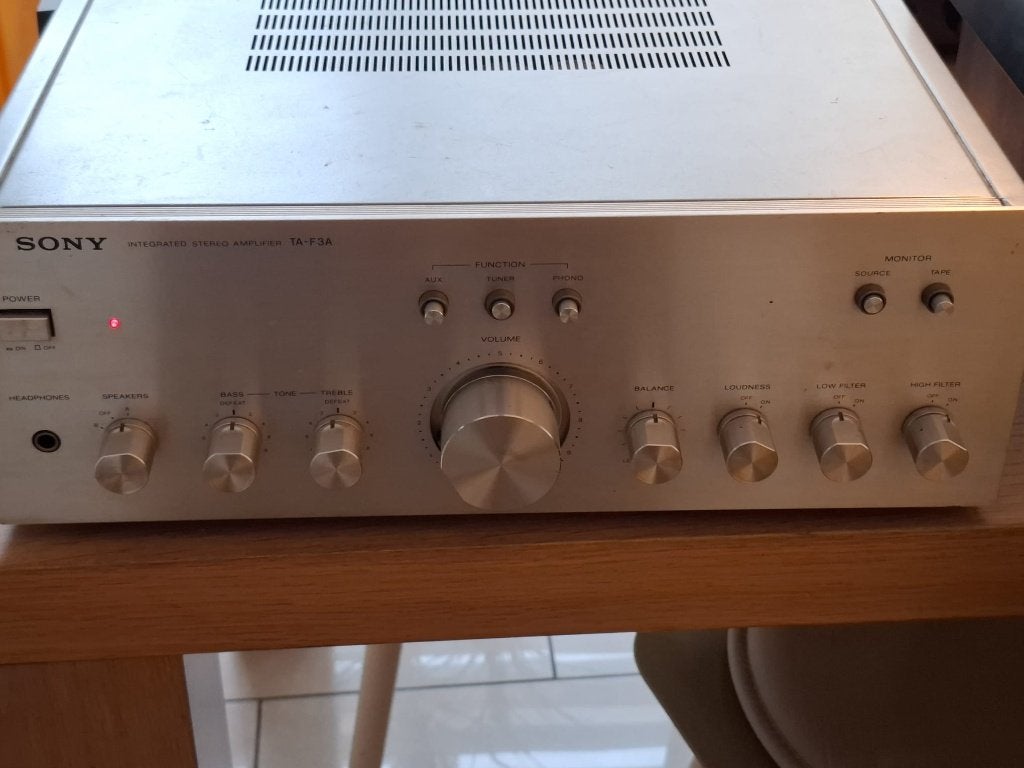 Sony TA-F3A, Ophalen, Gebruikt, 60 tot 120 watt, Sony