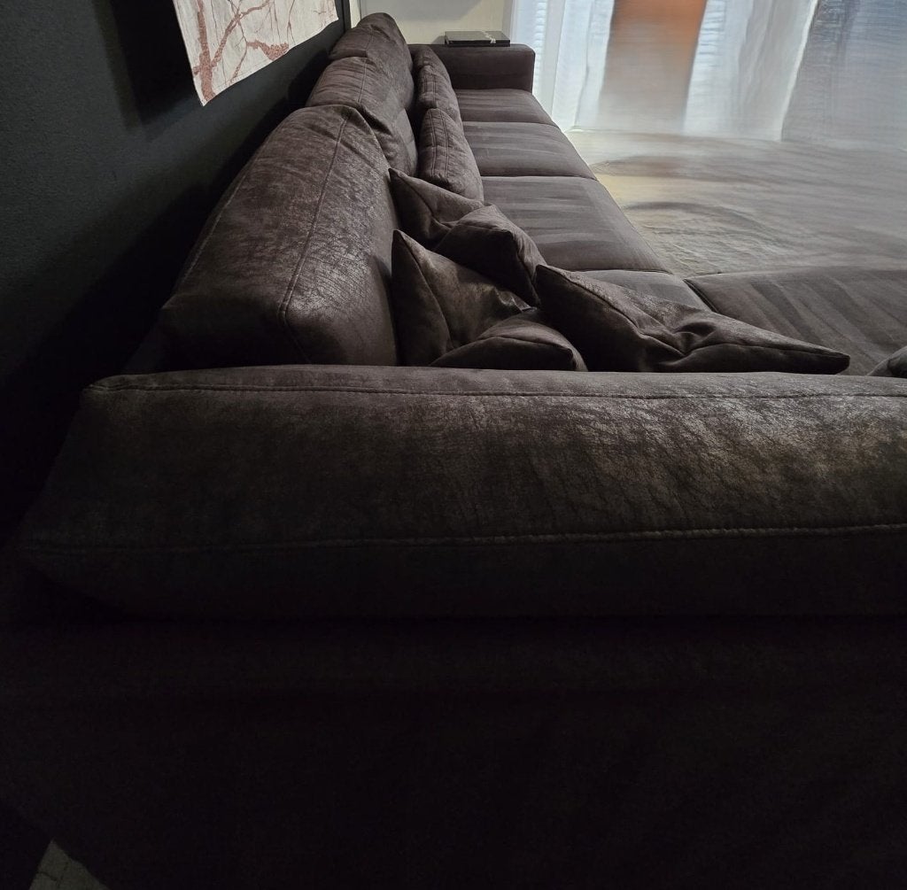 Zitmaxx loungehoekbank zwart, Hoekbank, 300 cm of meer, 75 tot 100 cm, Zo goed als nieuw
