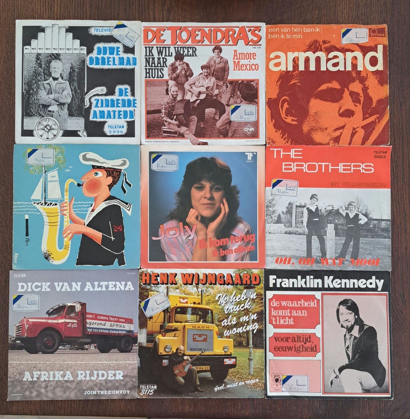 lot 9 singles - piraten hits - zie omschrijving, Ophalen of Verzenden, 7 inch, Nederlandstalig, Overige typen