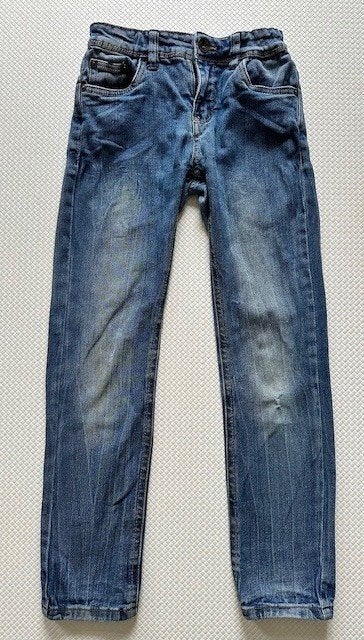 Jeans broek van DNMNXT Tokyo maat 128 (N722), Broek, Gebruikt, Ophalen of Verzenden, Jongen