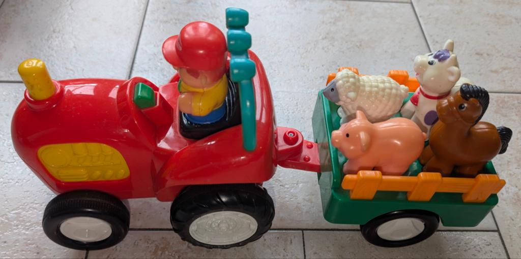 Kiddieland Tractor met dieren en geluid (Old MacDonald), Ophalen, Gebruikt, Jongen of Meisje