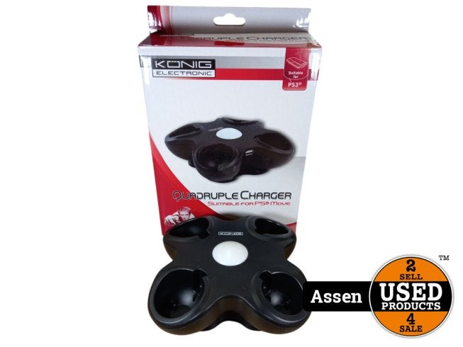 Konig Viervoudige Oplader Zwart PS3 Move | Nette Staat | 1 M, Flex Ltd., Zo goed als nieuw, https://flex.com/contact-us, Nobelstraat 10, 5807 GA Oostrum LB, Limburg, Nederland