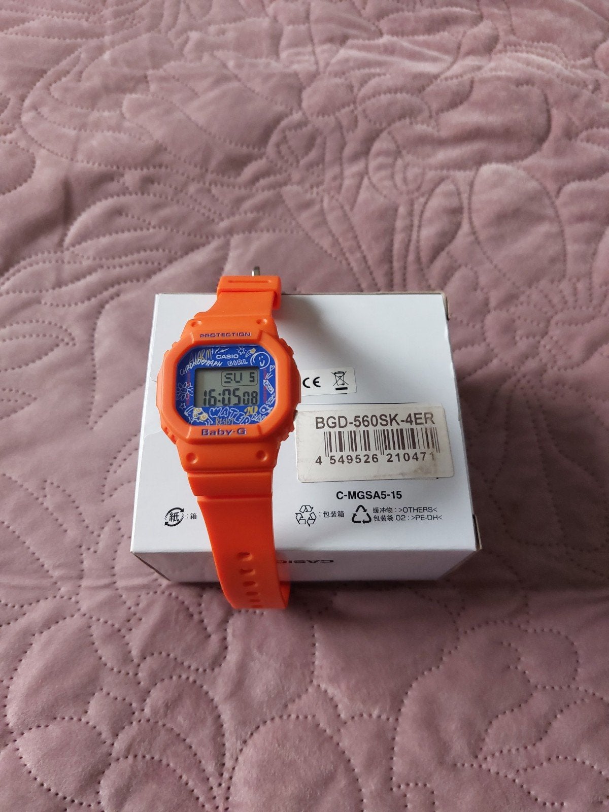 Casio Baby-G BGD-560SK-4ER Horloge, Sieraden, Tassen en Uiterlijk, Horloges | Dames, Ophalen of Verzenden, Zo goed als nieuw, Kunststof