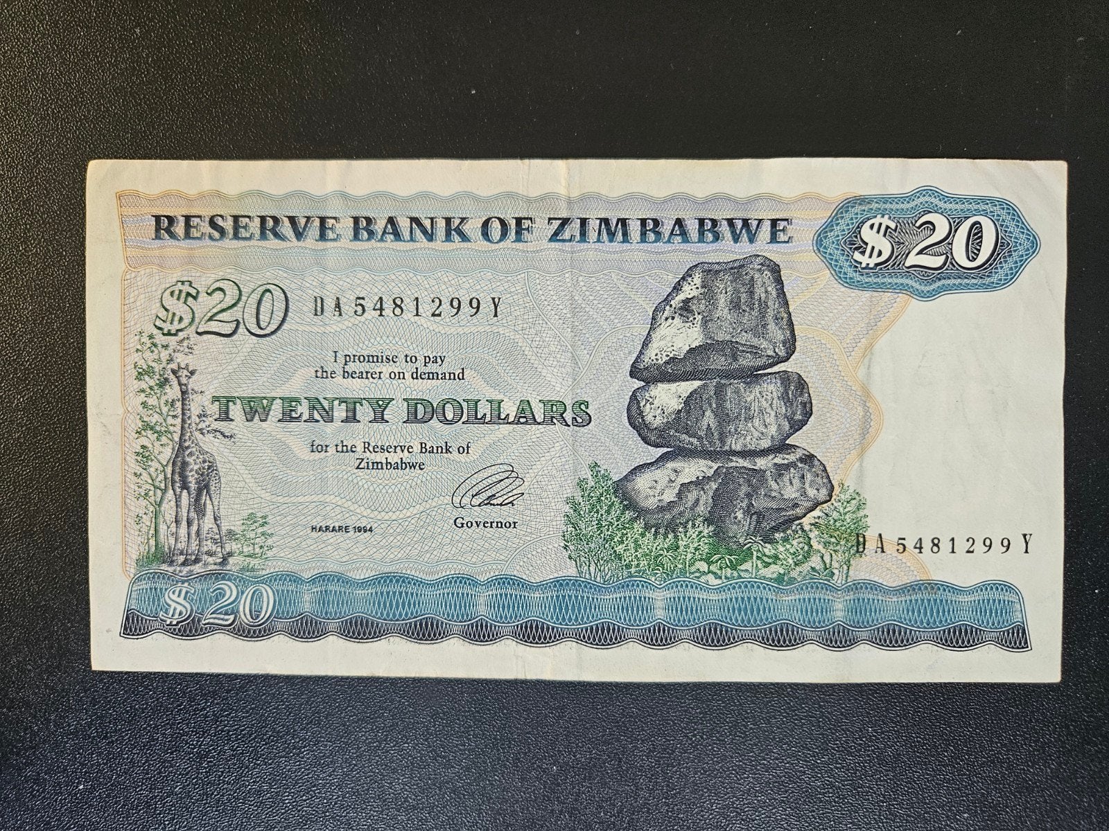 Zimbabwe pick 4d 1994, Ophalen of Verzenden, Zimbabwe, Los biljet