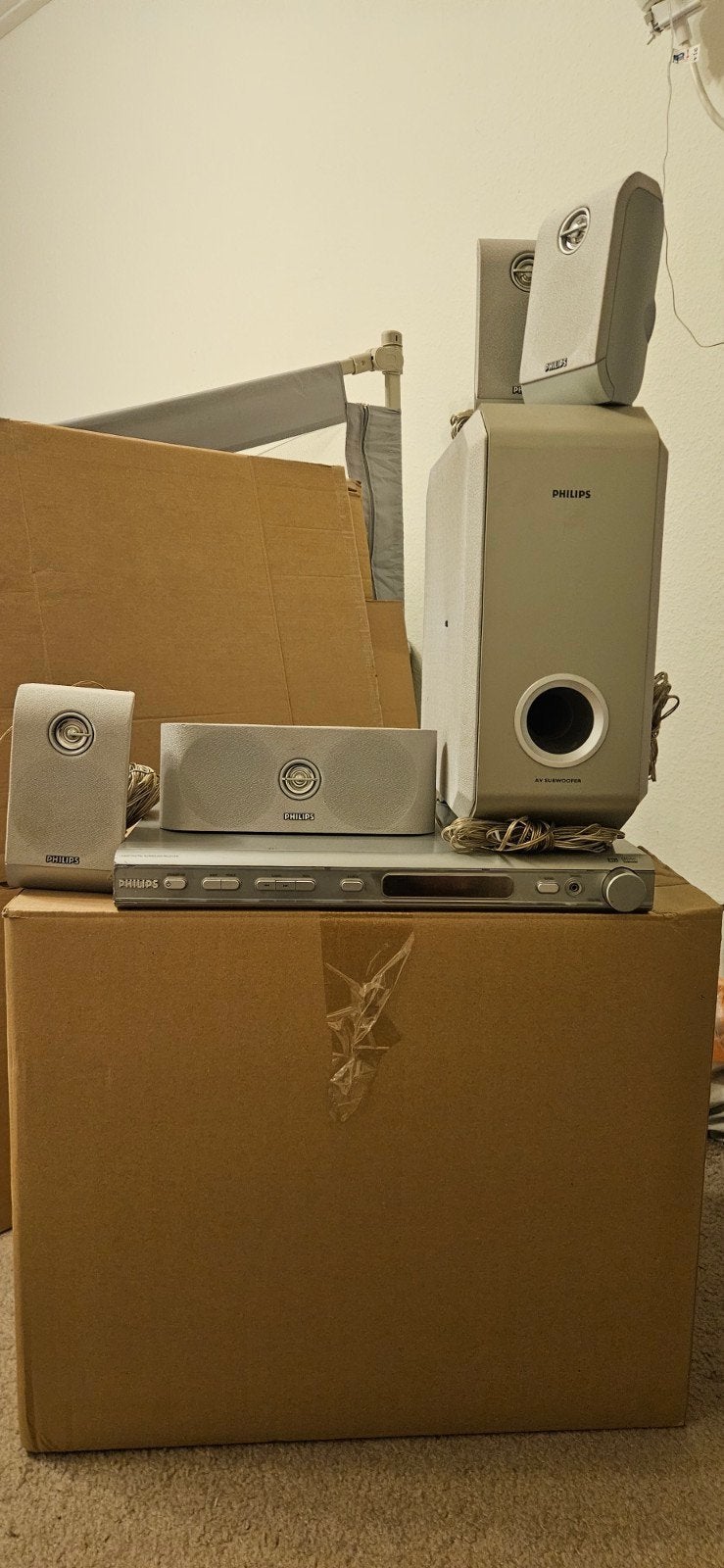 Philips LX600 Digital Surround Receiver Home Cinema Set, Ophalen, Philips, Gebruikt, 5.1-systeem