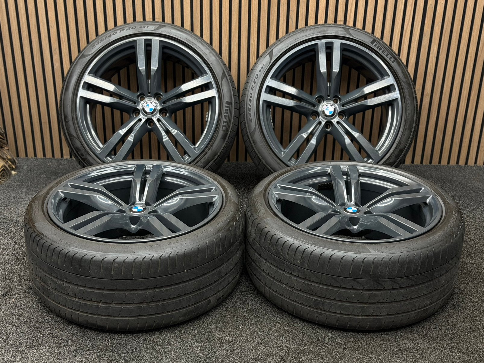 Originele 20 inch BMW 6 7 Serie GT G32 G11 G12 648M Pirelli, Ophalen, 245 mm, ., Banden en Velgen