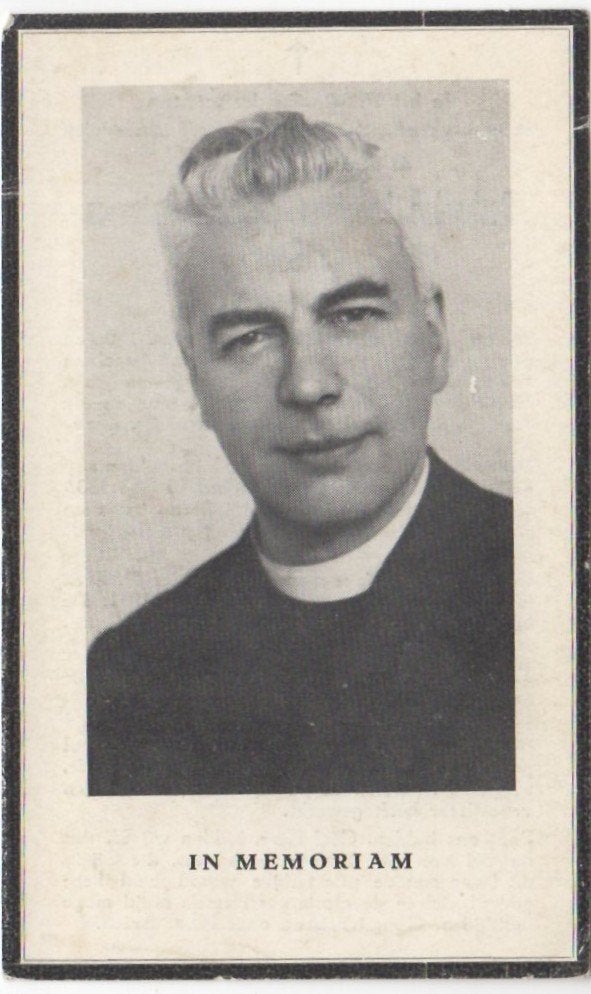 pastoor Gerhardus de Geus 1894 Deventer + 1951 Bussum, 56 jr, Ophalen of Verzenden
