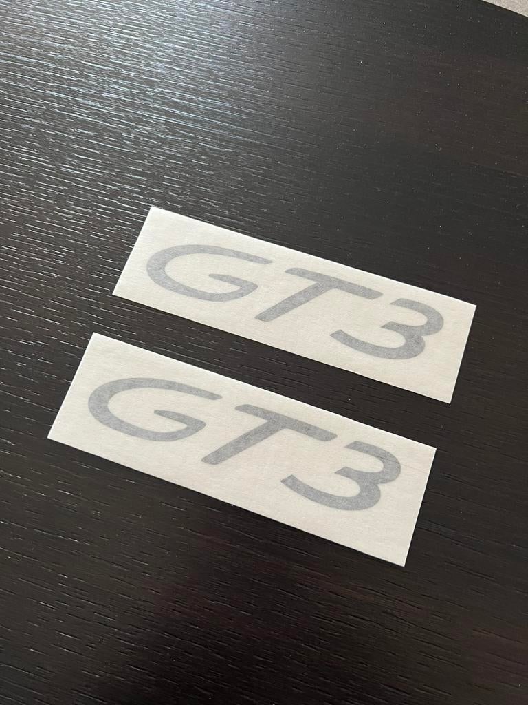 Porsche GT3 deur sticker | mat zwart, Ophalen of Verzenden