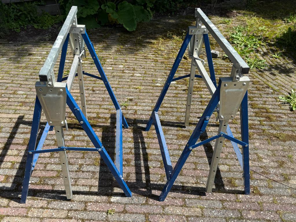 Set van 2 stevige schragen - ideaal voor klussen, Ophalen, Gebruikt