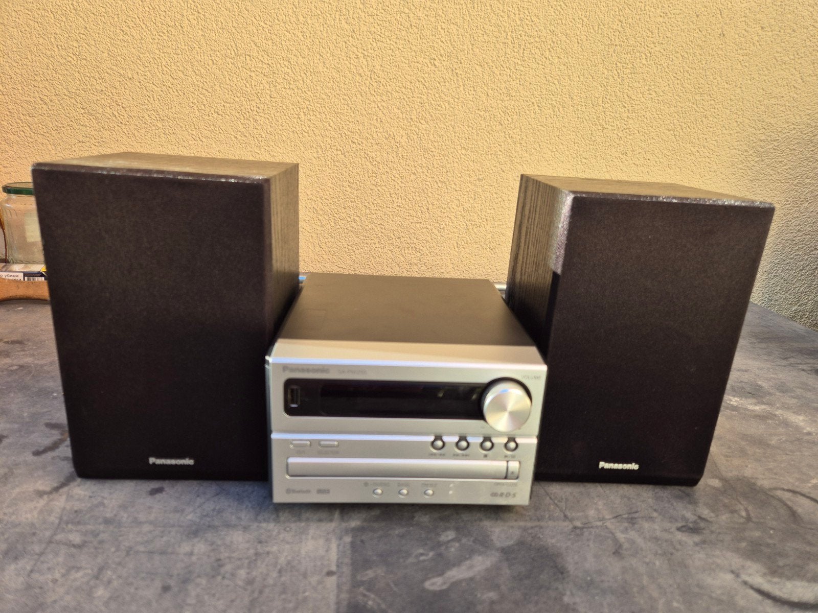 Panasonic SA-PM250 Microset met Bluetooth en CD-speler, Ophalen of Verzenden, Zo goed als nieuw, Cd-speler, Microset