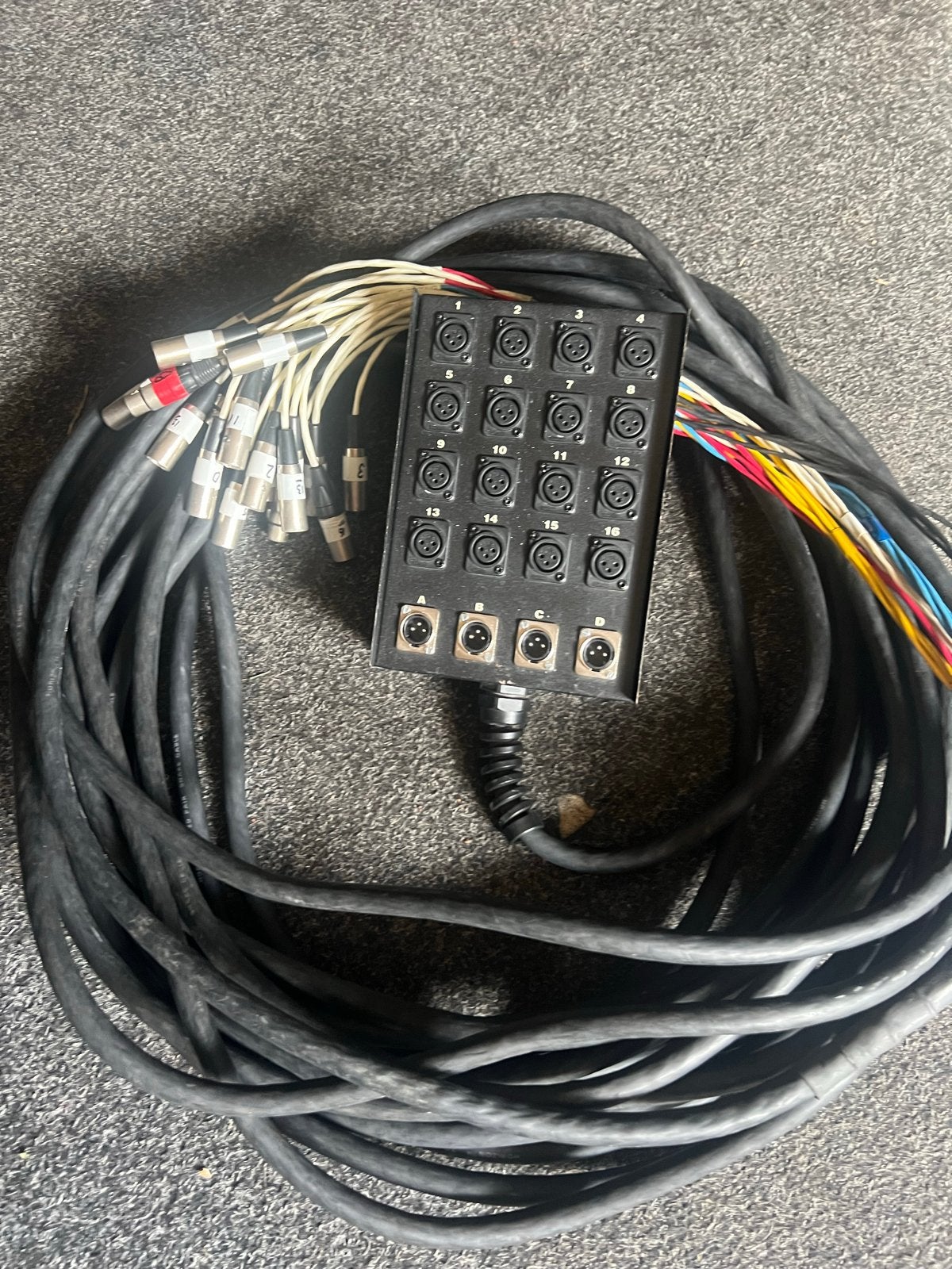 Horizon 16-kanaals stagebox met 30m. Multikabel / Stagebox, Ophalen, Gebruikt, Apparatuur