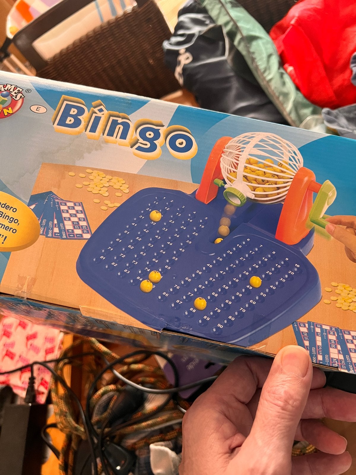 Complete Bingo Machine met 90 ballen en kaarten, Vijf spelers of meer, Ophalen, Zo goed als nieuw